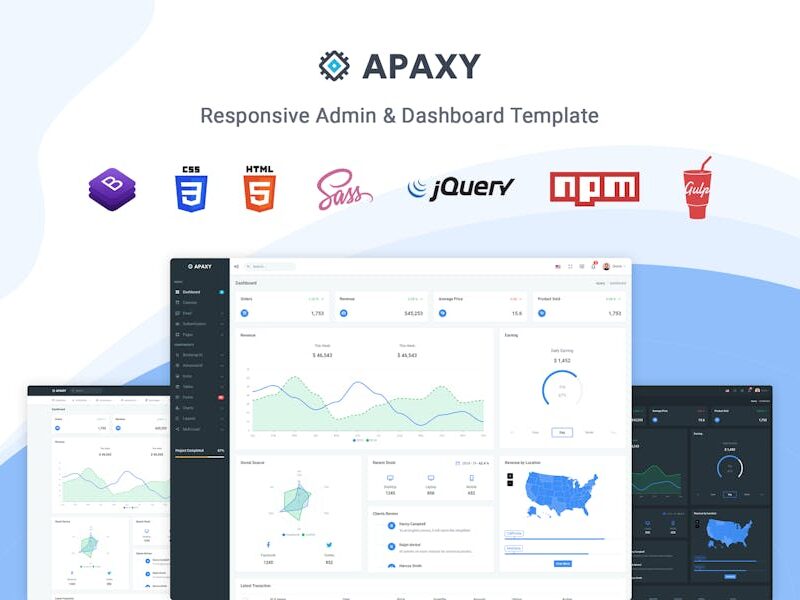 Apaxy - Admin & Dashboard Template