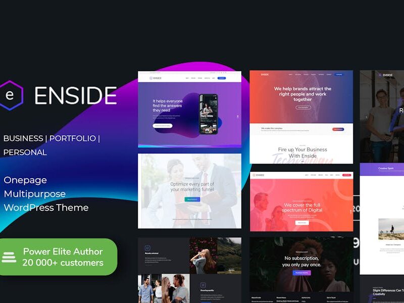 Enside - Multipurpose Onepage WordPress theme