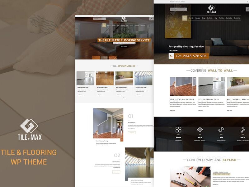 Tile Max - Tile & Flooring WP Theme