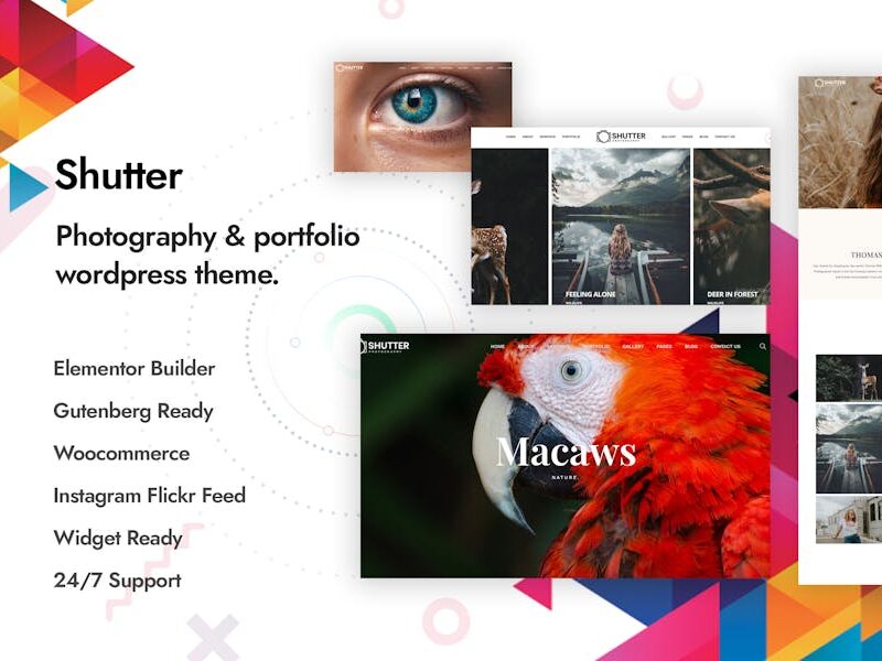Shutter - Photography WordPress Theme