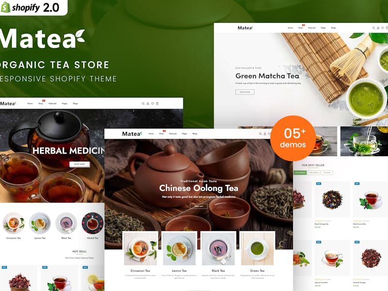 Matea - Organic Tea Store Shopify 2.0 Theme