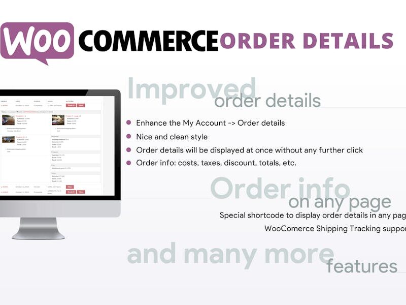 WooCommerce Order Details