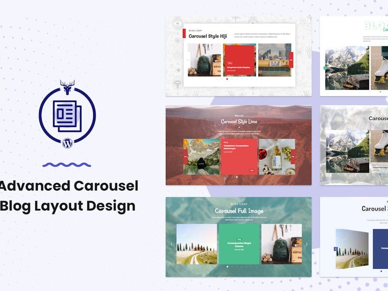 Advanced Carousel Blog Layout Design