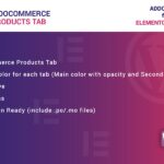 WooCommerce Products Tab for Elementor WooCommerce Products Tab for Elementor