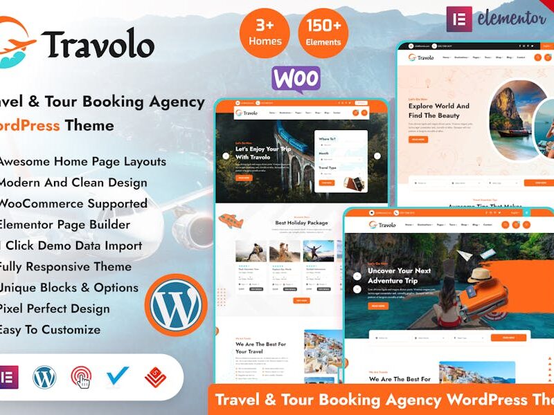 Travolo - Travel & Tour Booking WordPress Theme
