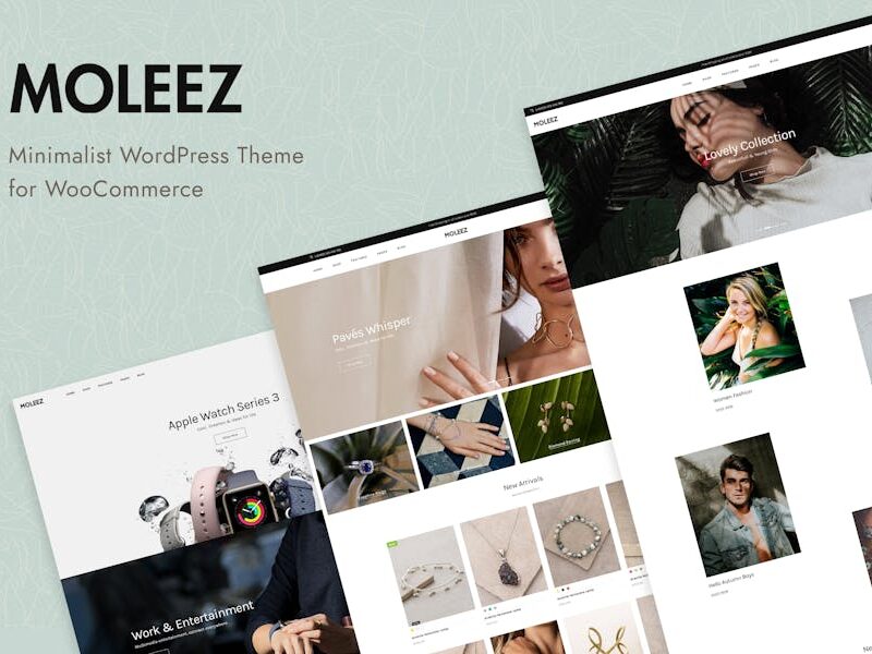 Moleez - Minimalist WordPress Theme for WooCommerc