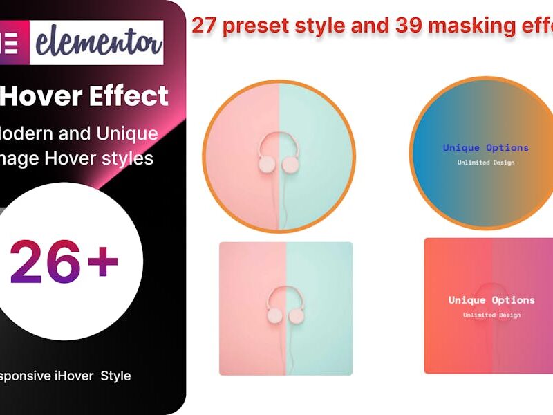 Elementor iHover effect addon
