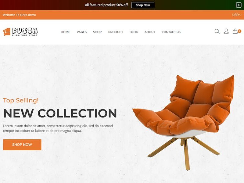 Fusta - Furniture Shopify Theme