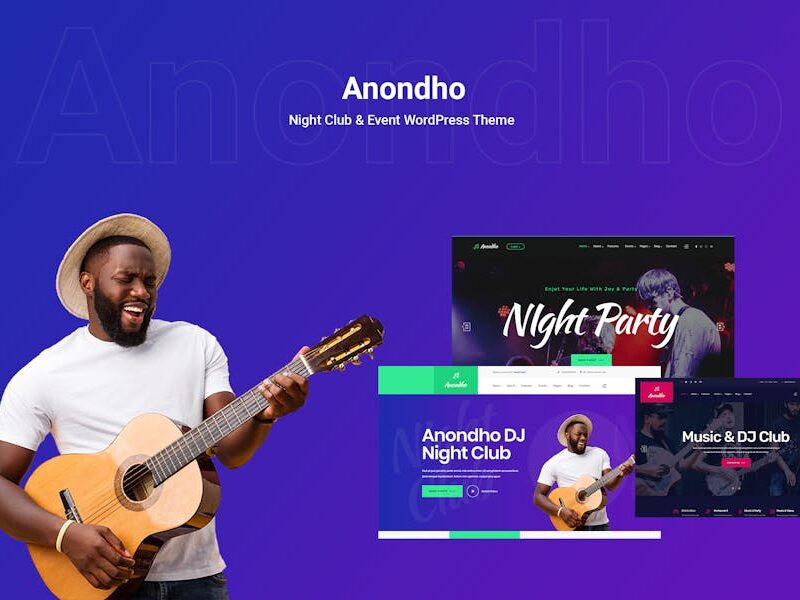 Anondho - Night Club & Event WooCommerce WordPress