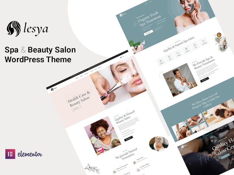 Lesya - Beauty Salon & Spa Massage WordPress Theme