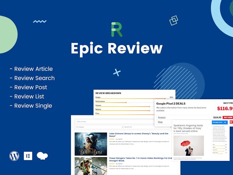 Epic Review - WordPress Plugin