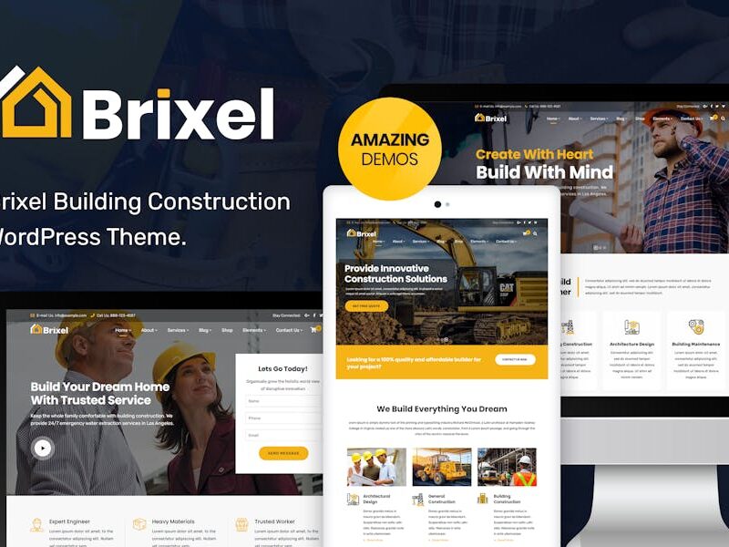 Brixel Building Construction WordPress Theme