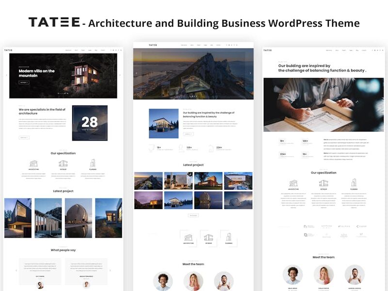 Tatee - Architecture and Building WordPress