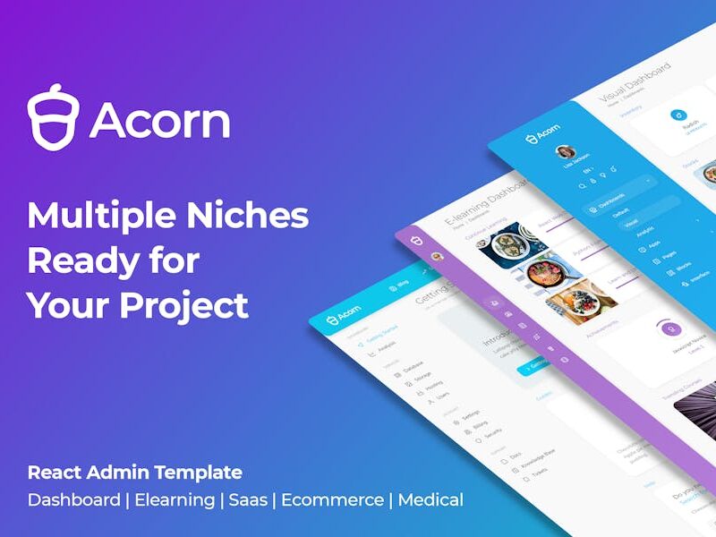 Acorn - React Admin Template
