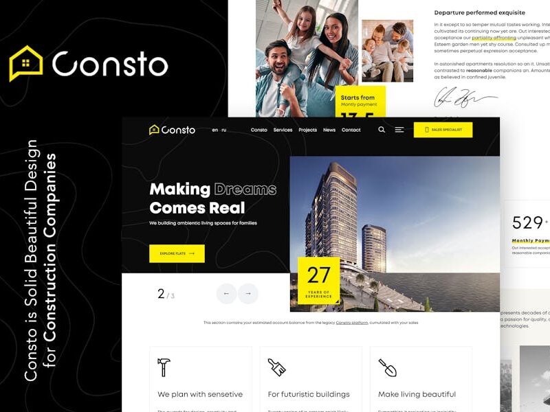 Consto | Industrial Construction Company Theme