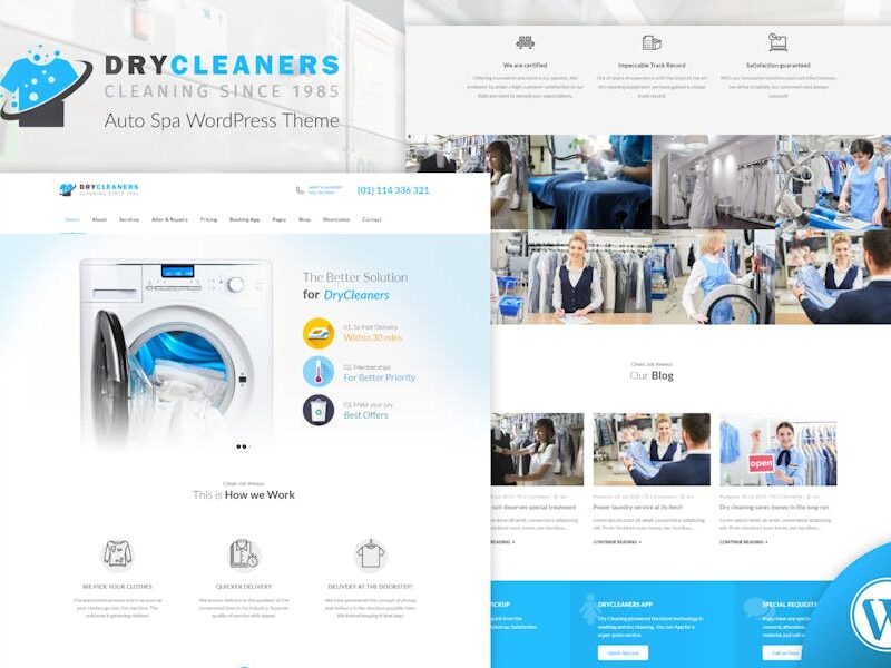 Dry Cleaning | Laundry Services WordPress Theme
