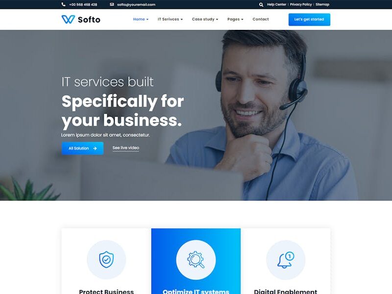Softo - IT Solutions & Services WordPress Theme