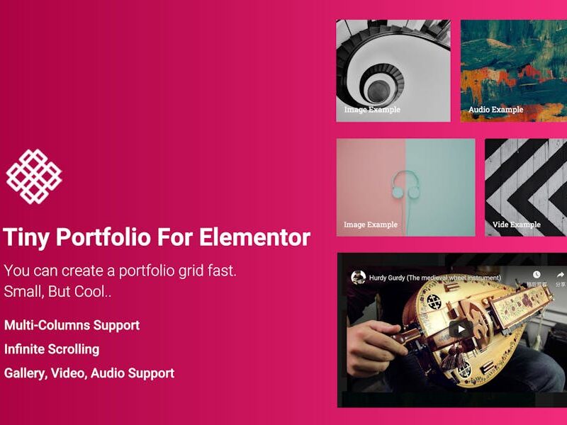 Tiny Portfolio Widget For Elementor