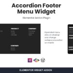 Accordion Footer Menu Widget For Elementor Accordion Footer Menu Widget For Elementor
