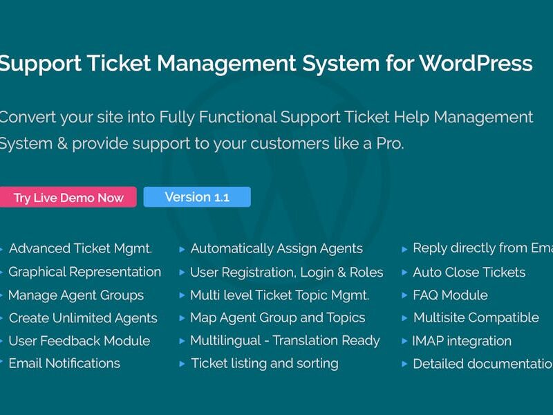 Support Ticket Management System for WordPress