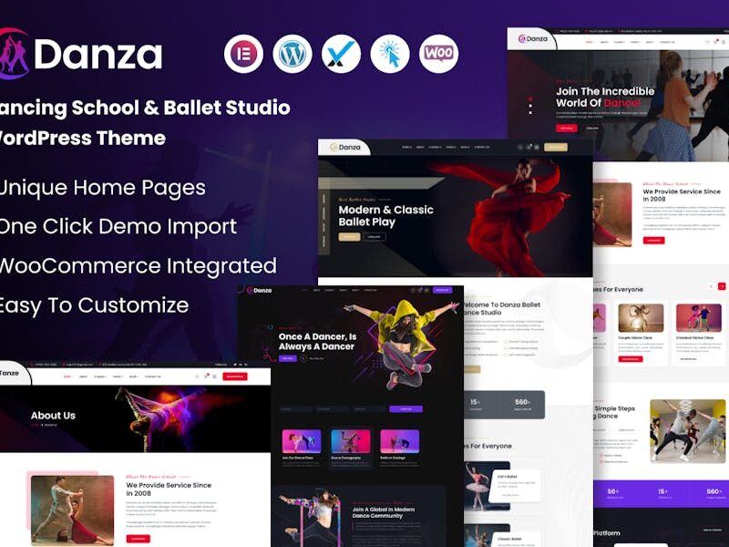 Danza – Dancing School and Ballet Studio WordPress