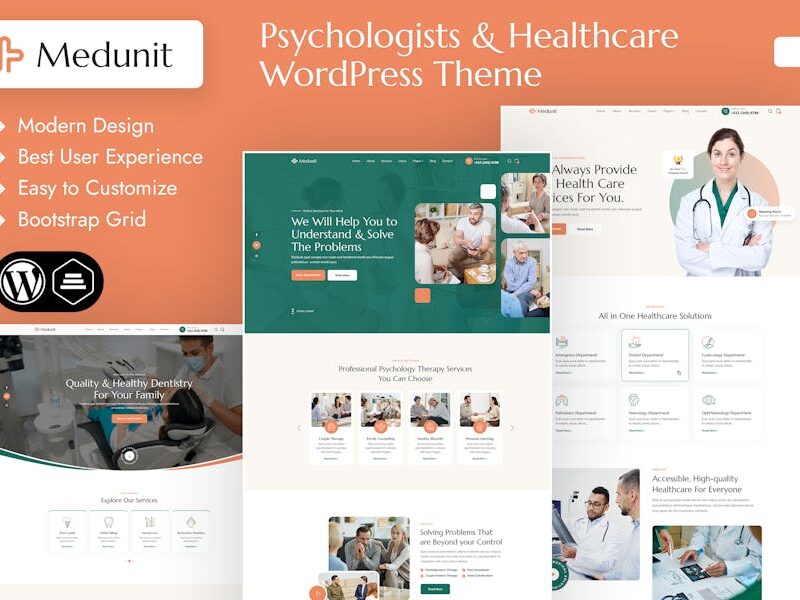 Medunit | Psychology & Health Care WordPress Theme