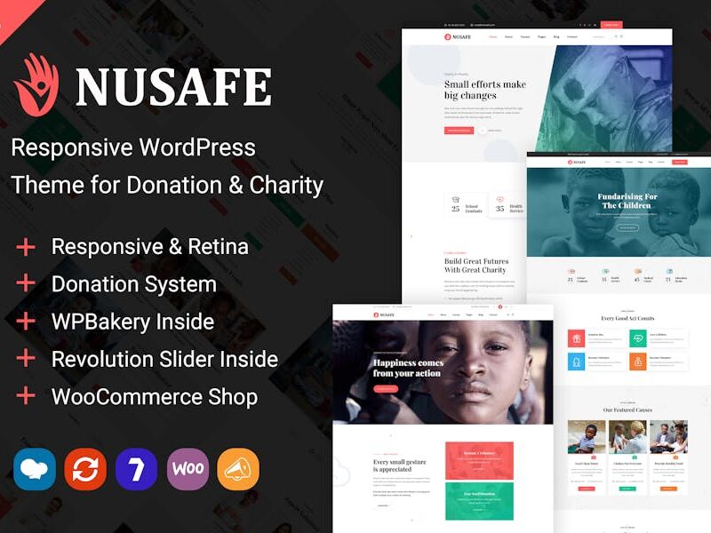 Nusafe | WordPress Theme for Donation & Charity
