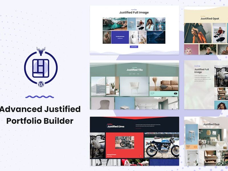 Advanced Justified Portfolio Builder