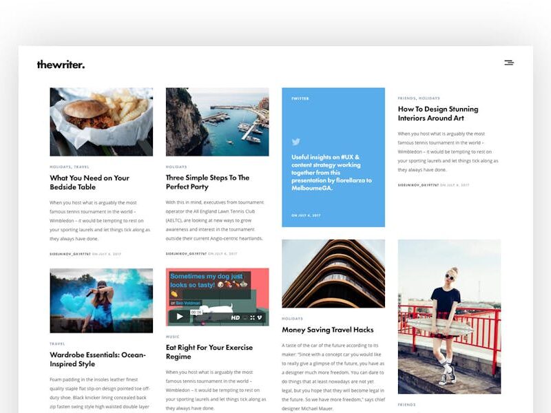 The Writer - Modern WordPress Blog Theme