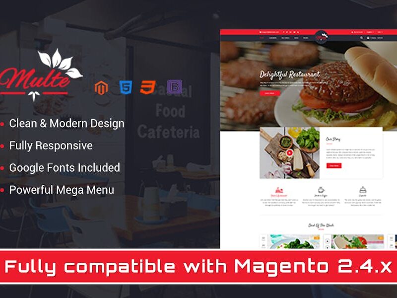 Multe - Responsive Magento 2 Restaurant Theme