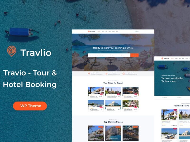 Travlio - Travel Booking WordPress Theme