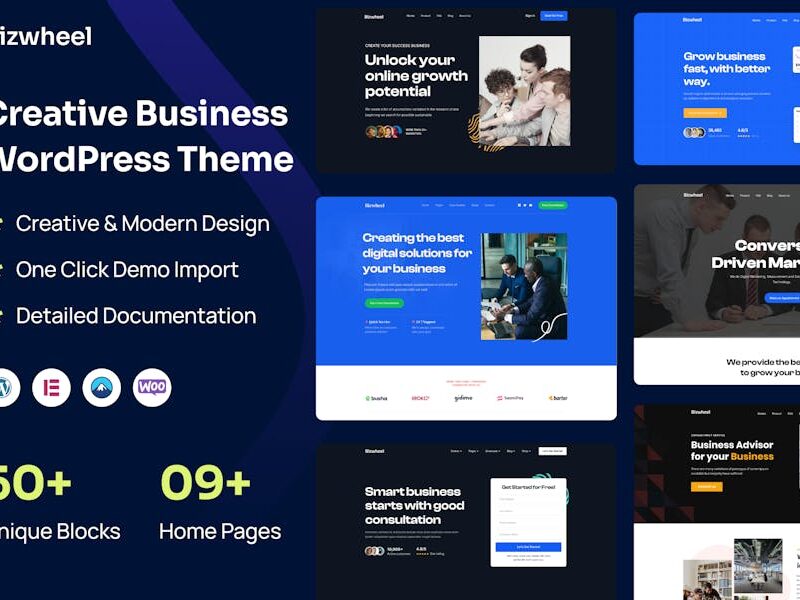 Bizwheel - Creative Business WordPress Theme