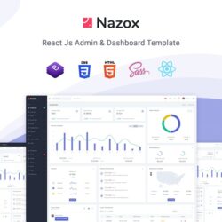 React Admin & Dashboard Template – Nazox