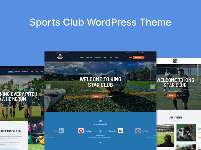 Sports Club WordPress Theme - SpoClub