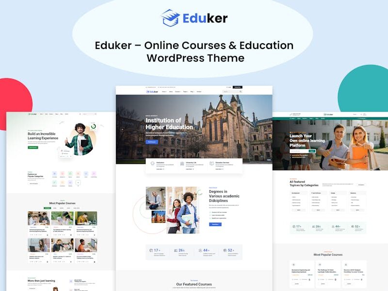 Eduker – Education WordPress Theme