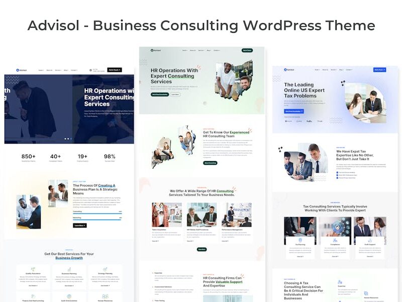 Advisol - Business Consulting WordPress Theme