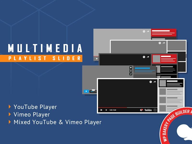 WPBakery Addon - Multimedia Playlist Slider