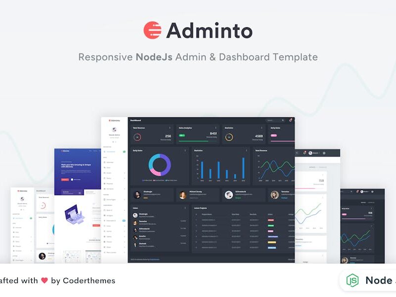 Adminto - NodeJS Admin & Dashboard Template