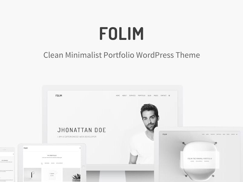 Folim - Clean Minimalist Portfolio WordPress Theme