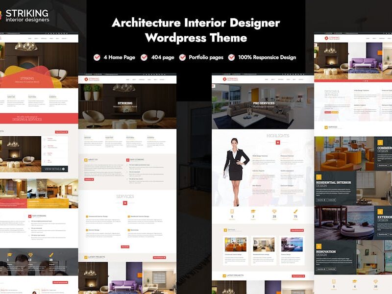 Architecture Interior Designer WordPress Theme