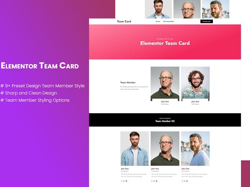 Elementor Team Card