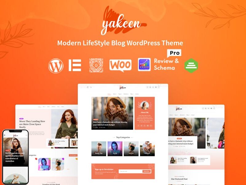 Yakeen - Lifestyle Blog WordPress Theme
