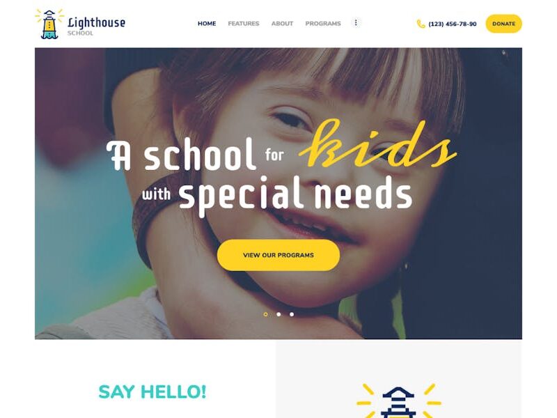 Lighthouse | School for Handicapped Kids WP Theme