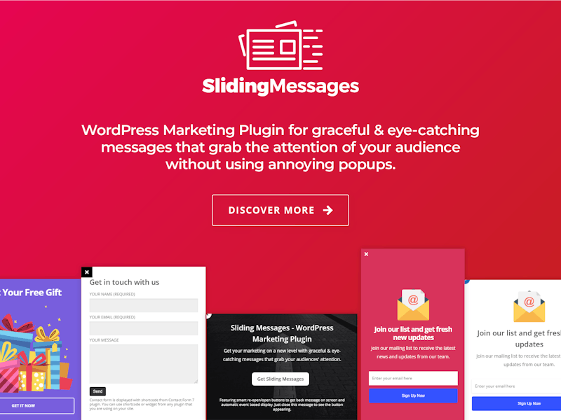 WordPress Marketing Plugin – Sliding Messages