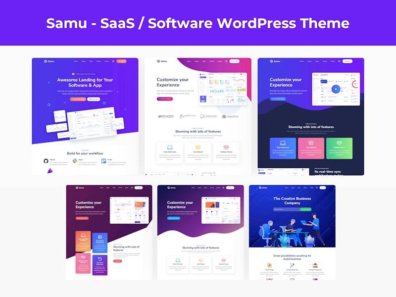 Samu - SaaS / Software WordPress Theme