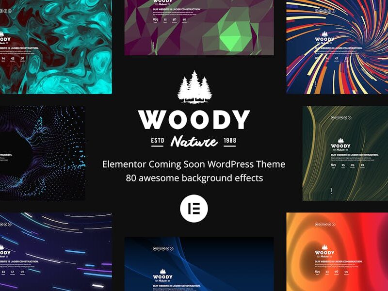 Woody - Elementor Coming Soon WordPress Theme