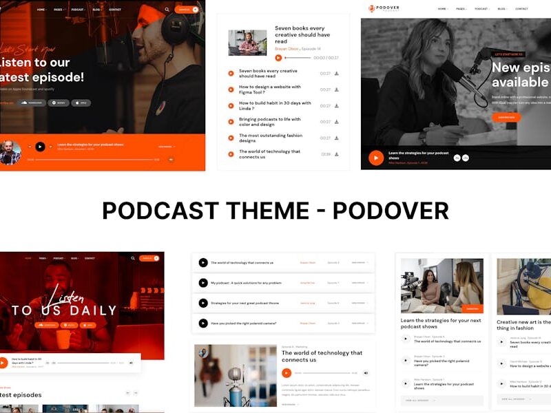 Podcast WordPress Theme - Podover