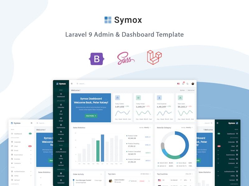 Symox - Laravel 9 Admin & Dashboard Template