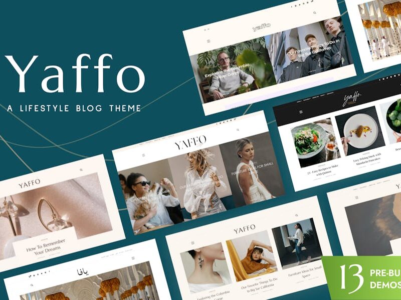 Yaffo - A Lifestyle Personal Blog WordPress Theme