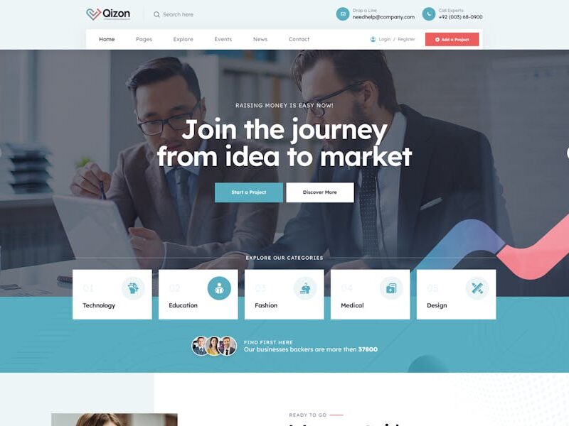 Qizon - Crowdfunding & Charity WordPress Theme